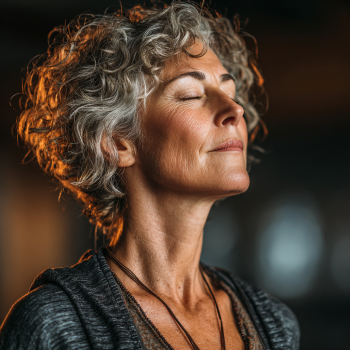 Літні люди займаються йогою